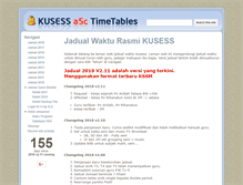 Tablet Screenshot of jadual.kusess.edu.my